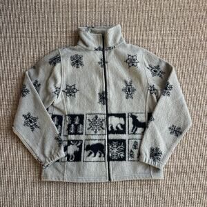 🐻 Bear Ridge Outfitters Wildlife Nordic Zip Jacket | Made in USA | Size M